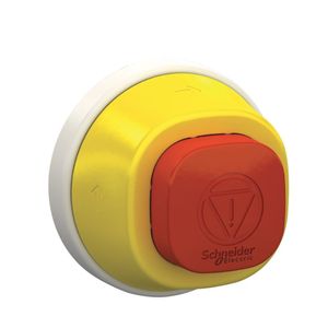 Cabeçote de botão de parada de emergência, plástico, ø22mm, antimicrobiano, girar para destravar